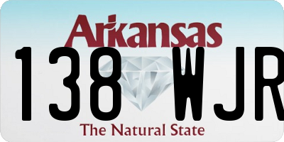 AR license plate 138WJR