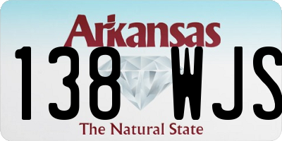 AR license plate 138WJS