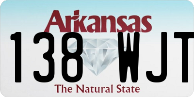 AR license plate 138WJT