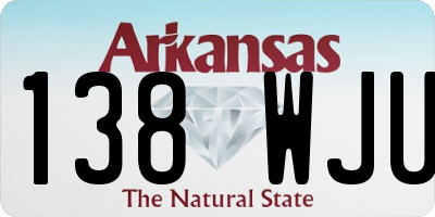 AR license plate 138WJU