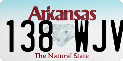 AR license plate 138WJV