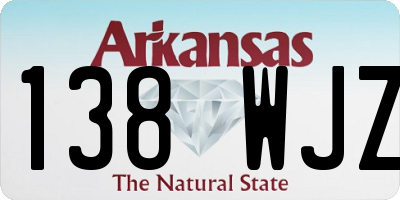 AR license plate 138WJZ
