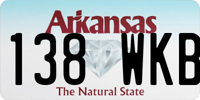 AR license plate 138WKB