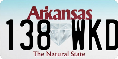 AR license plate 138WKD