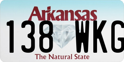 AR license plate 138WKG