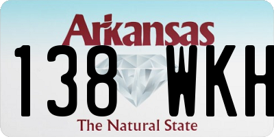 AR license plate 138WKH