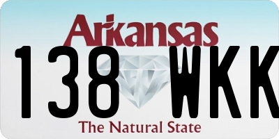 AR license plate 138WKK