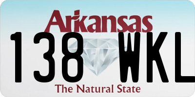 AR license plate 138WKL