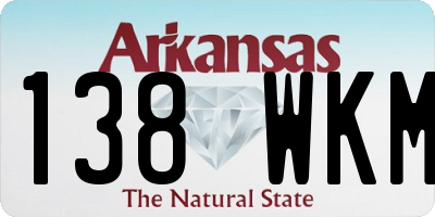 AR license plate 138WKM