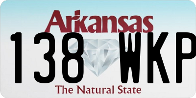 AR license plate 138WKP