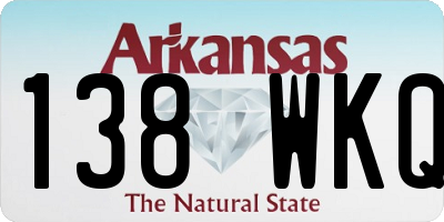 AR license plate 138WKQ