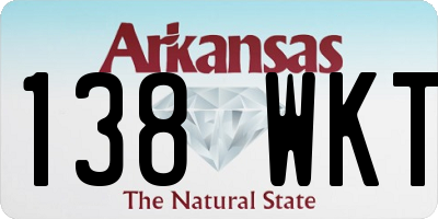 AR license plate 138WKT