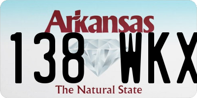 AR license plate 138WKX
