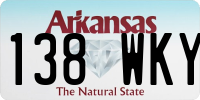 AR license plate 138WKY