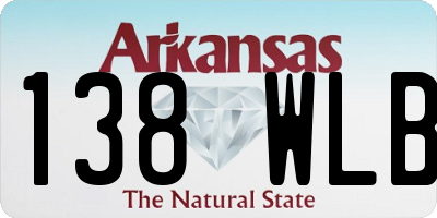 AR license plate 138WLB