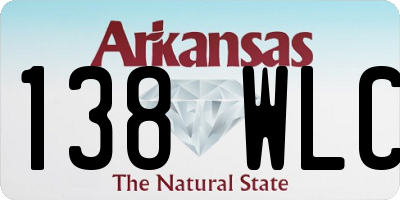 AR license plate 138WLC