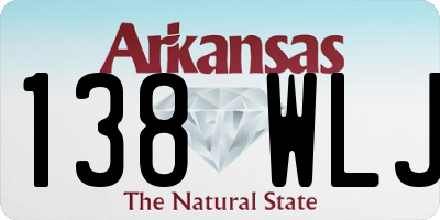 AR license plate 138WLJ