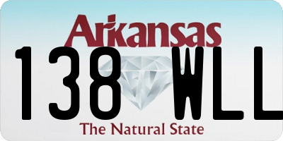 AR license plate 138WLL
