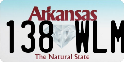 AR license plate 138WLM