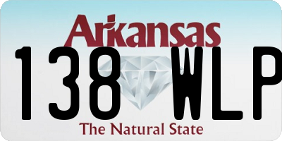 AR license plate 138WLP