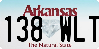 AR license plate 138WLT