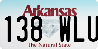 AR license plate 138WLU