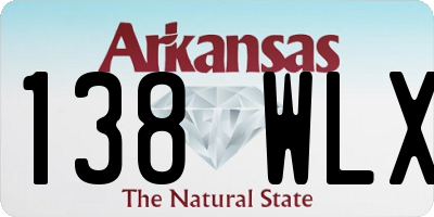 AR license plate 138WLX