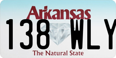 AR license plate 138WLY