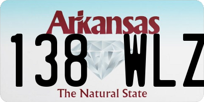 AR license plate 138WLZ