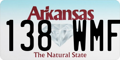 AR license plate 138WMF