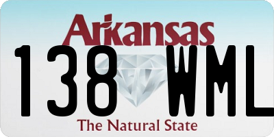 AR license plate 138WML