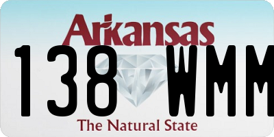 AR license plate 138WMM