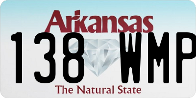 AR license plate 138WMP