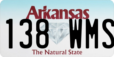 AR license plate 138WMS