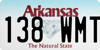 AR license plate 138WMT