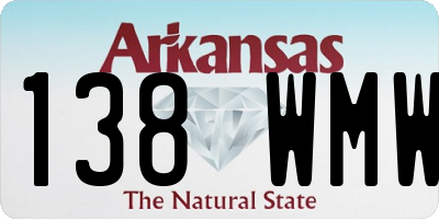 AR license plate 138WMW