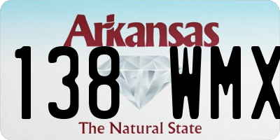 AR license plate 138WMX