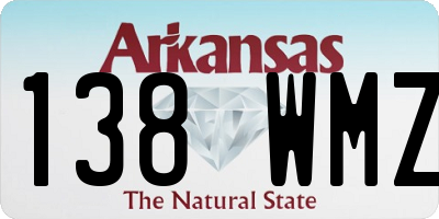 AR license plate 138WMZ