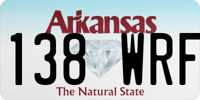 AR license plate 138WRF