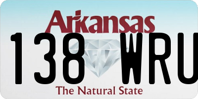 AR license plate 138WRU