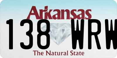 AR license plate 138WRW