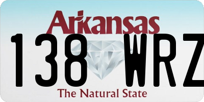 AR license plate 138WRZ