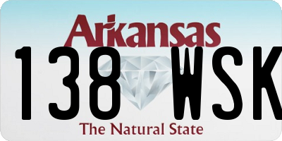 AR license plate 138WSK