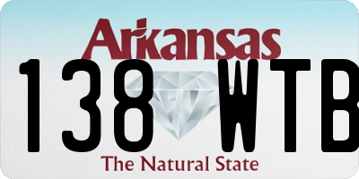 AR license plate 138WTB