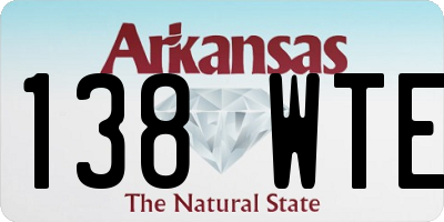 AR license plate 138WTE