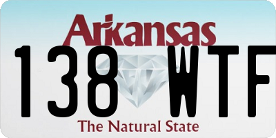 AR license plate 138WTF