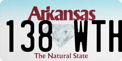 AR license plate 138WTH