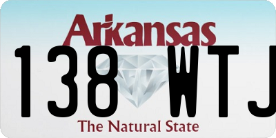 AR license plate 138WTJ