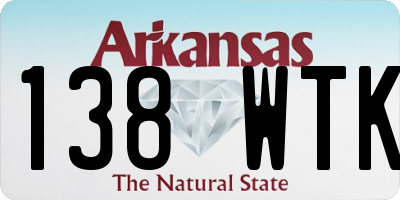 AR license plate 138WTK
