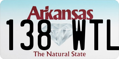AR license plate 138WTL